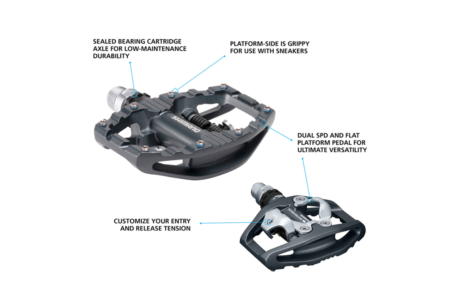 PEDAL PD-EH500 SPD PEDAL LIGHT ACTION W/CLEAT (SM-SH56)